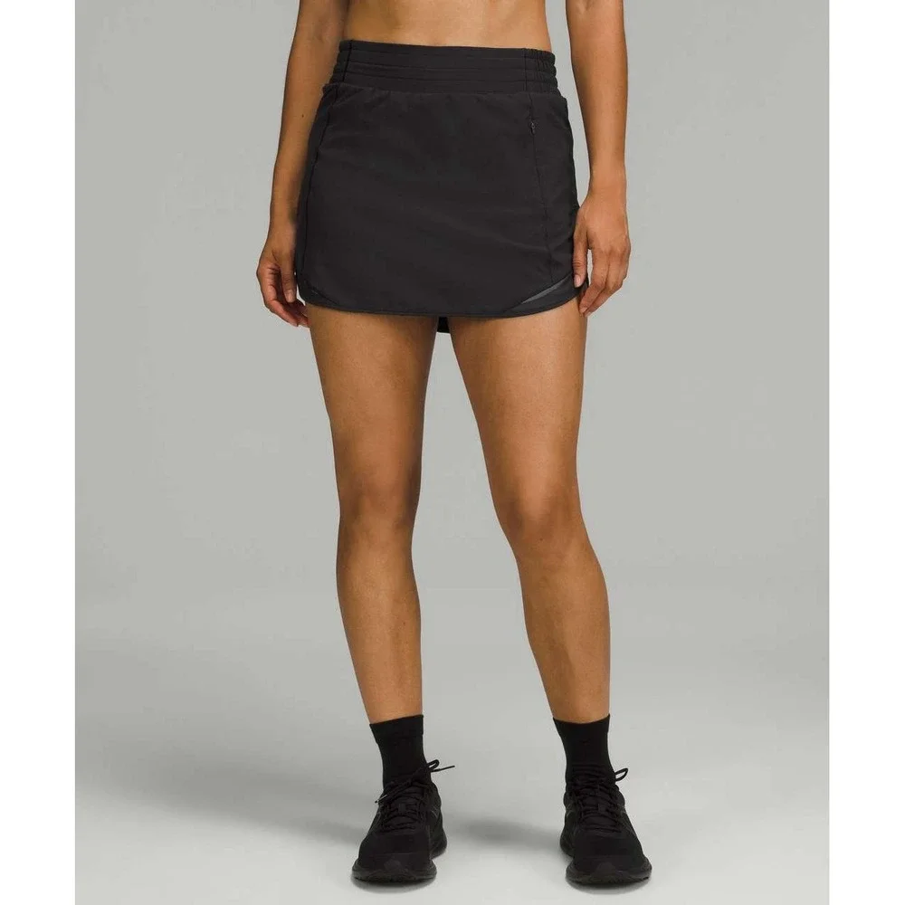 2PC- Lululemon Hotty Hot High-Rise Skirt Black +Align High-Rise Crop Legging 24